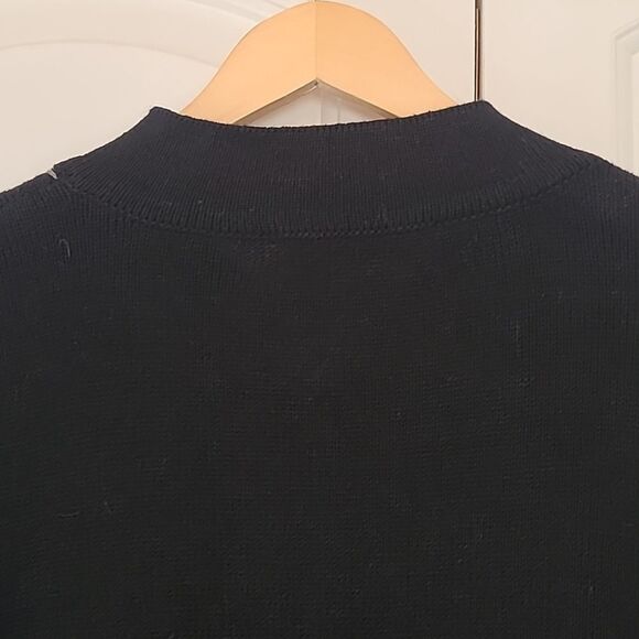 Norm Thompson Black Cotton Blend CARDINAL BIRD Beaded Novelty Sweater Women's 2X - Picture 8 of 12